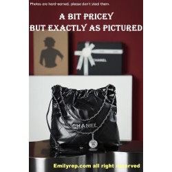 Chanel 22 black and silver Small 35-37-7cm C0031